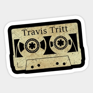 cassette tape vintage Travis Tritt ElaCuteOfficeGir Sticker